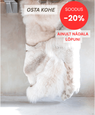 Sisustustooted naturaalsest lambanahast